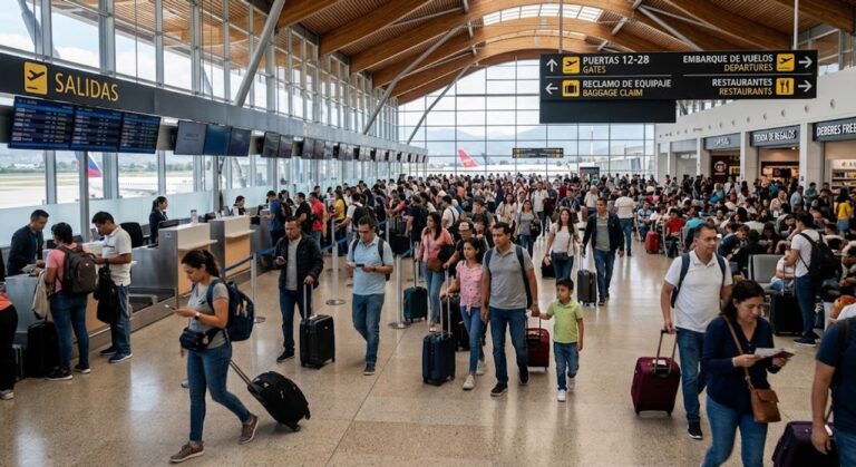 El tráfico aéreo en América Latina y el Caribe cayó 2,3% en junio